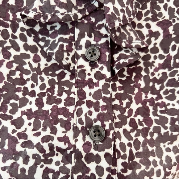 Ann Taylor Animal Print Blouse / Shirt size 10 - Picture 5 of 7